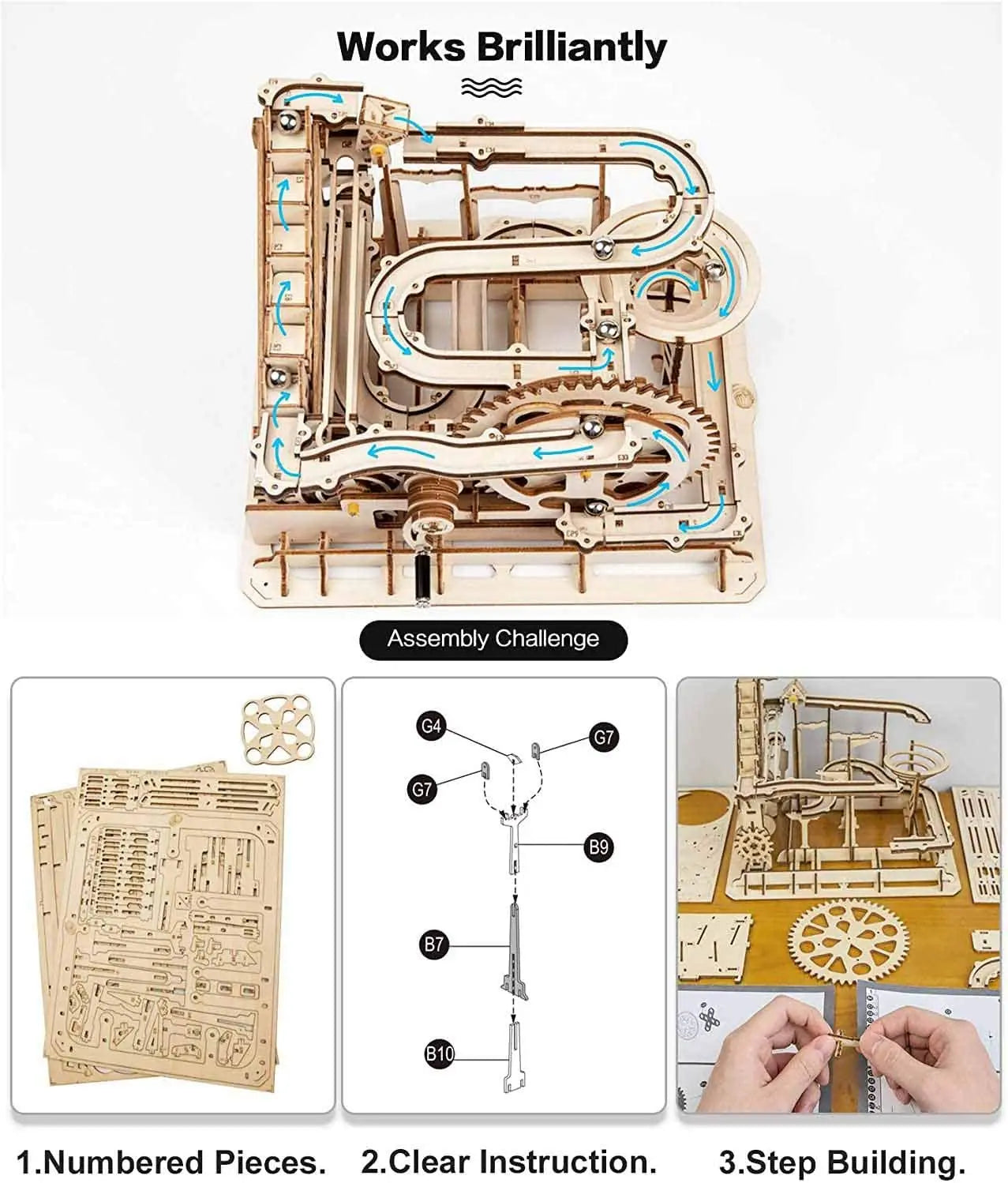 Marble Run 3D Wooden Puzzle